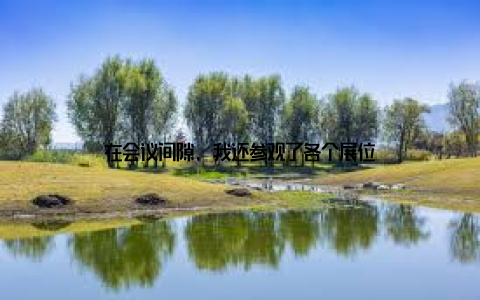 在会议间隙, 我还参观了各个展位