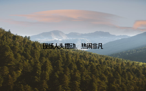 现场人头攒动, 热闹非凡