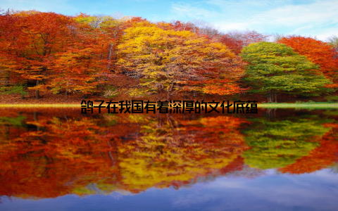 鸽子在我国有着深厚的文化底蕴