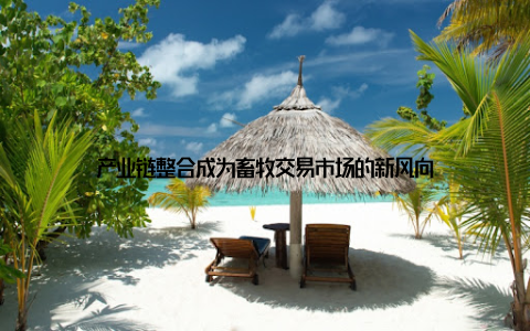 产业链整合成为畜牧交易市场的新风向