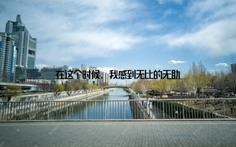 在这个时候, 我感到无比的无助