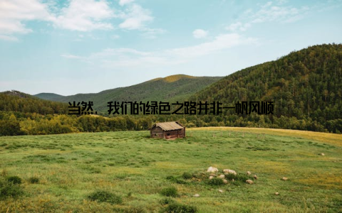 当然, 我们的绿色之路并非一帆风顺