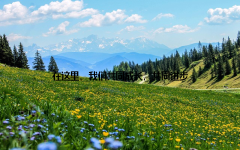 在这里, 我们共同成长, 共同进步