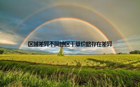 区域差异不同地区干草价格存在差异