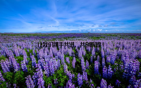 让我们携手共进, 共创辉煌!