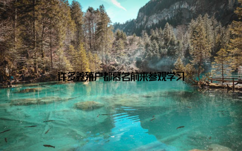 许多养殖户都慕名前来参观学习