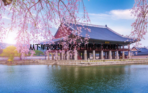 从下单到发货, 整个过程都非常顺利